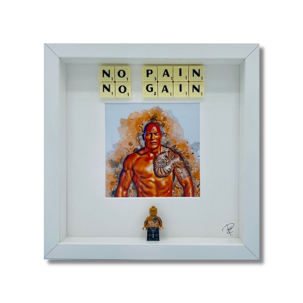 Bilderrahmen „No Pain No Gain“