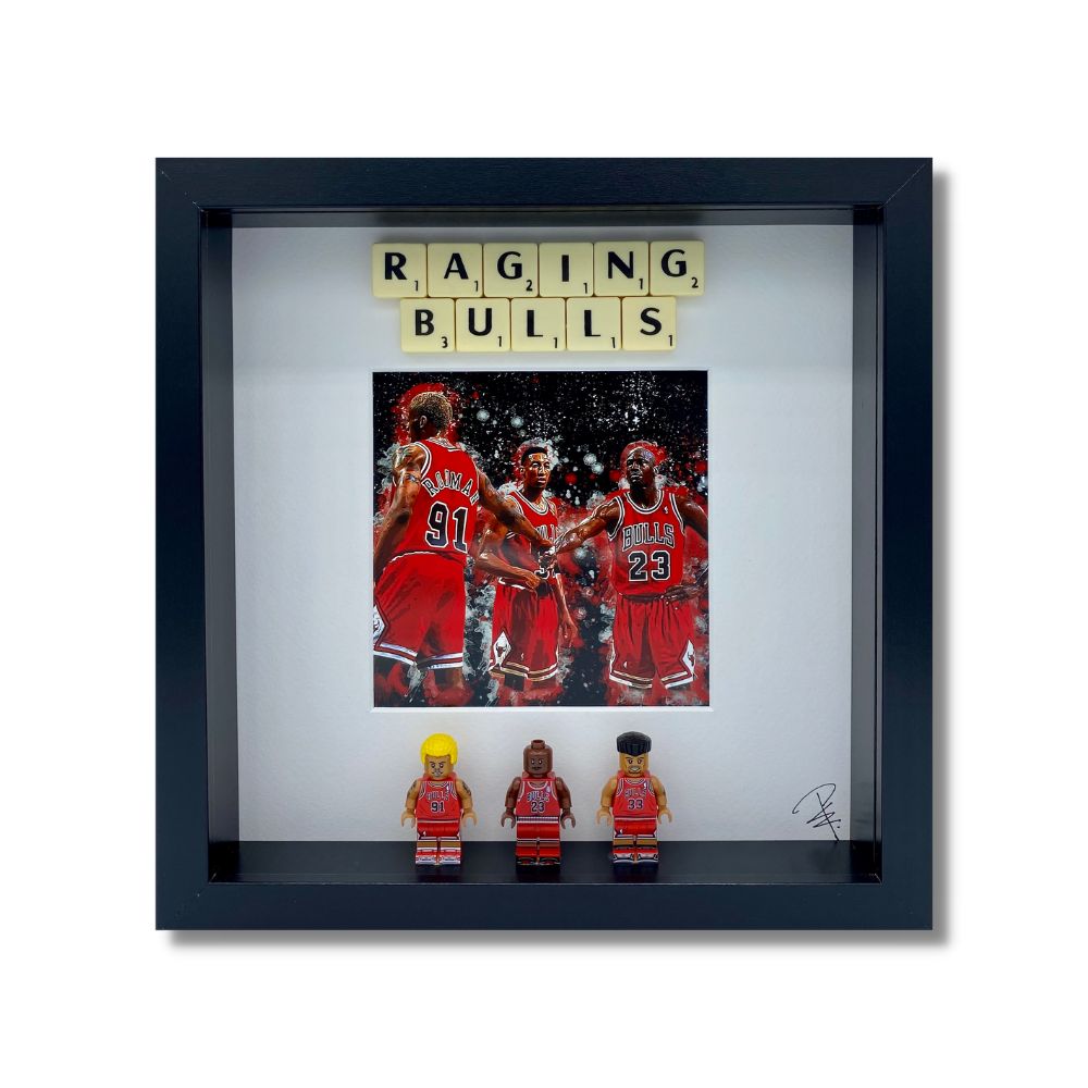Bilderrahmen „Raging Bulls“