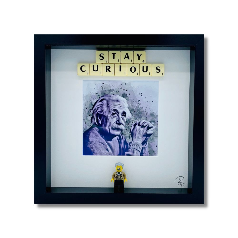 "Stay Curious"picture frame