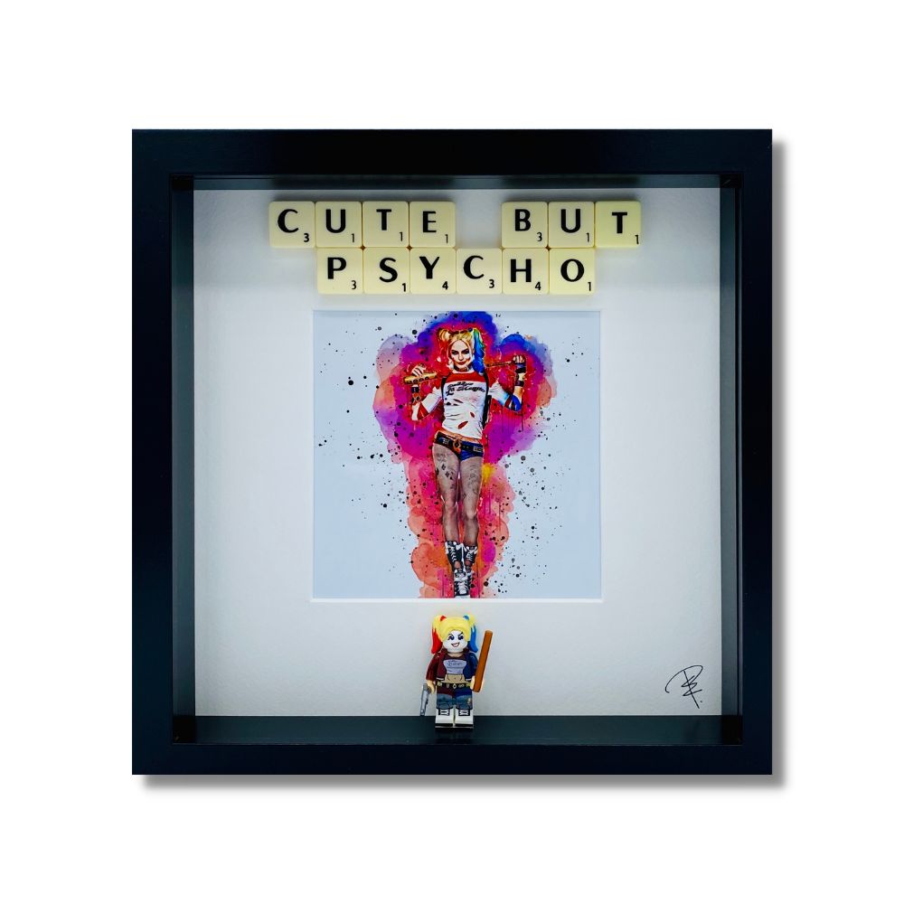 "Cute But Psycho"picture frame
