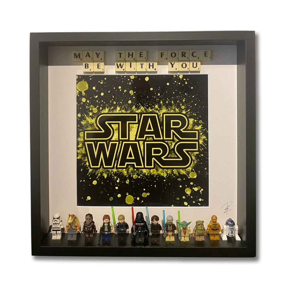 Bilderrahmen "May The Force Be With You" SIZE XL 35x35cm